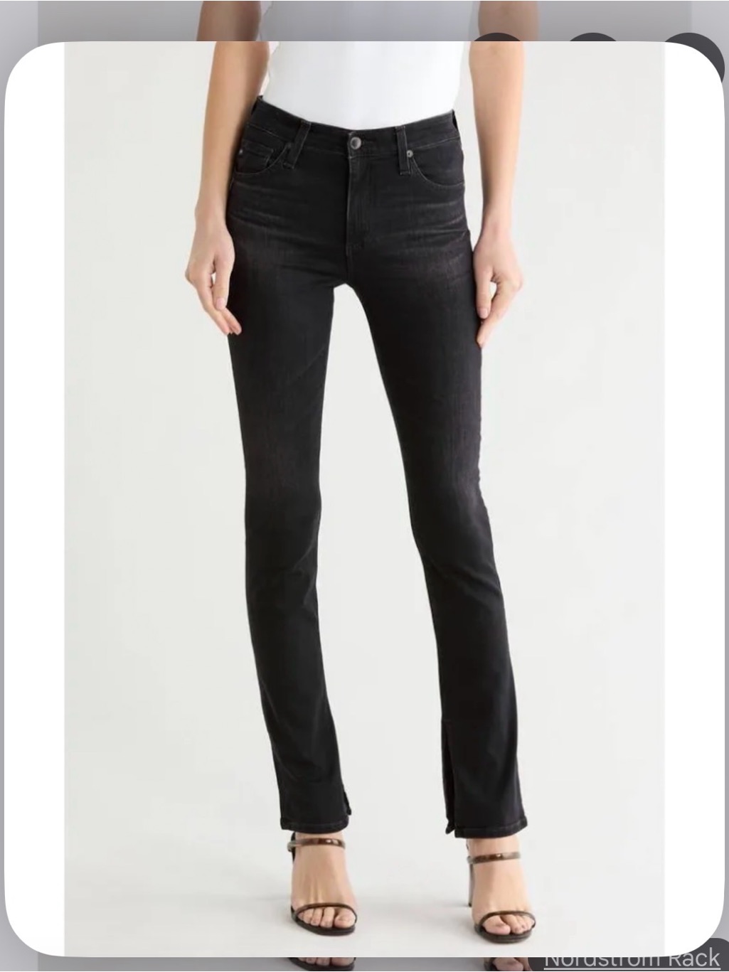 Ag Adriano Goldschmied Mari High Rise Slim Straight Jeans City View Size 26